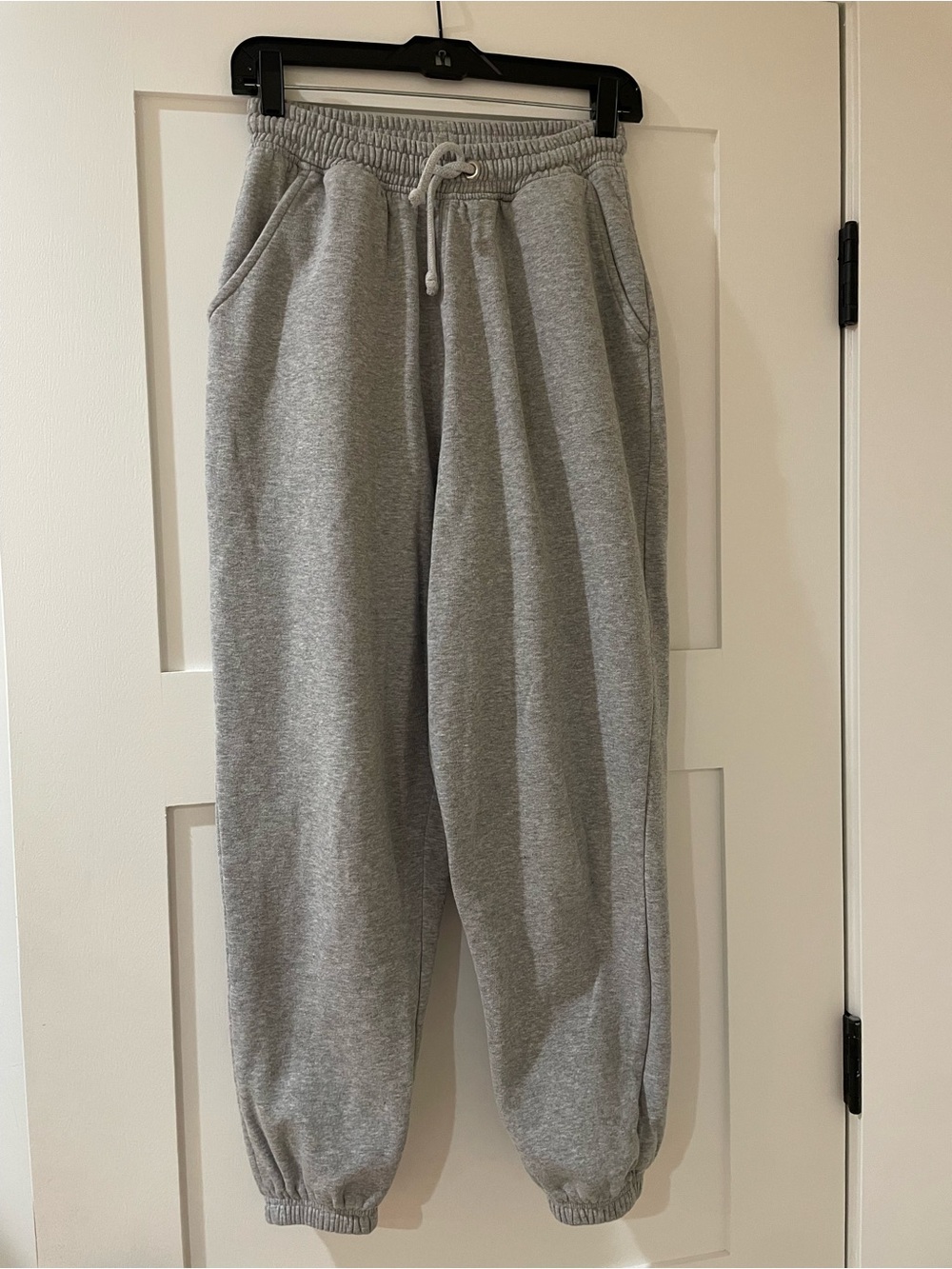 Missguided Light Gray Cozy Fleece Joggers